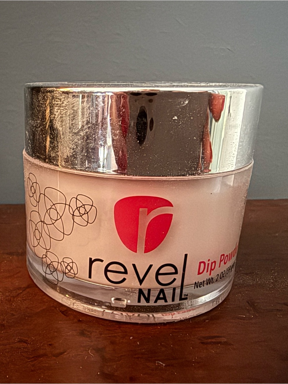 revel NAIL Cream Pink Dip Powder - Soft Neutral Pink—Hush 2 oz.